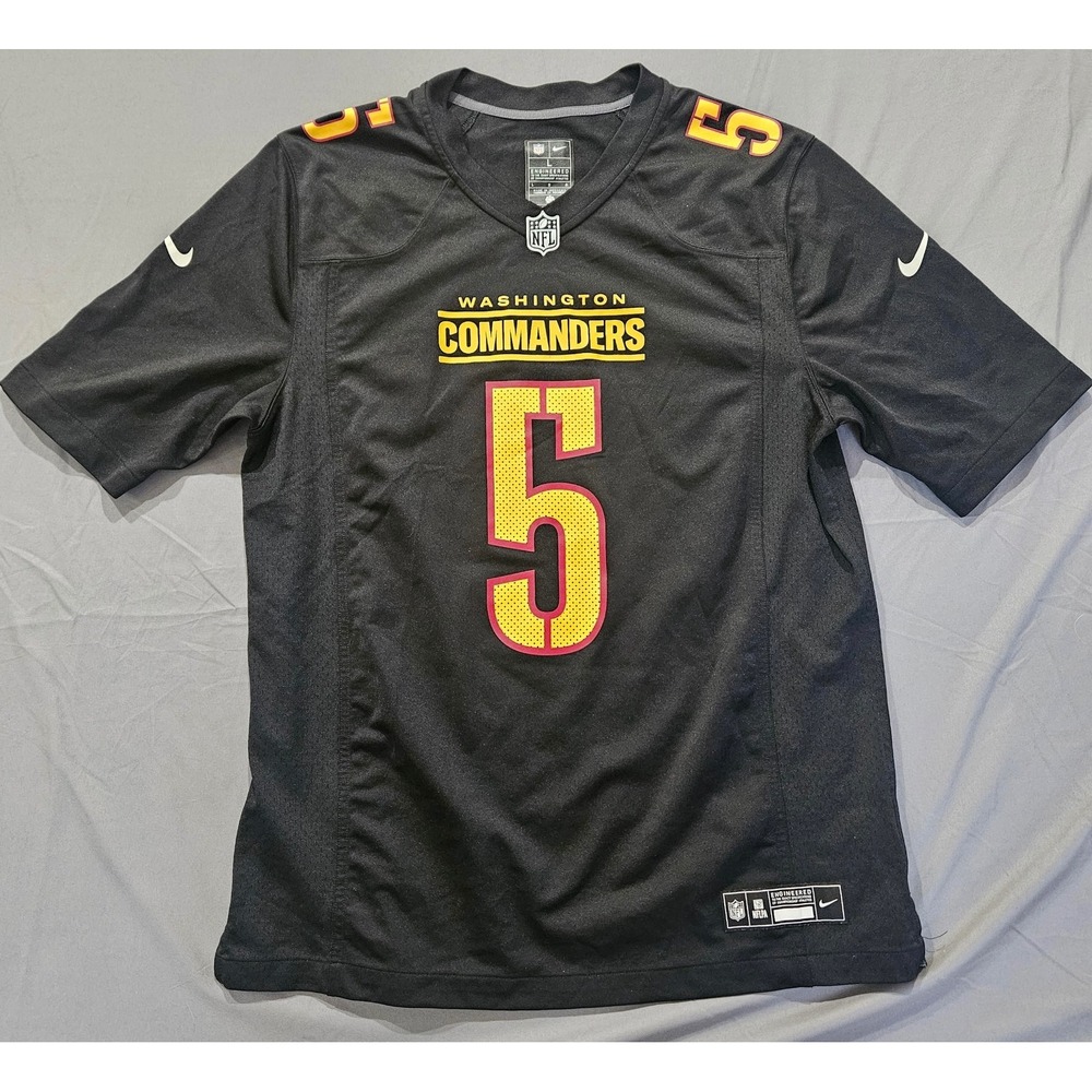 Nike Jayden Daniels Jersey Mens Large Black Washington Commanders 5